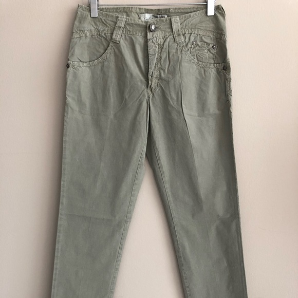 NEW with Tags €135 CARLO CHIONNA Trousers Stretch Garment Dye Made in ITALY - Picture 1 of 10